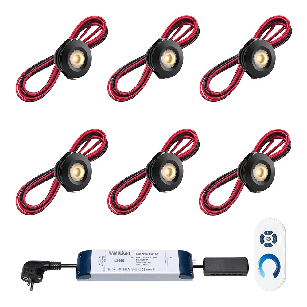 Pals Led Inbouwspot 6 Stuks Zwart Veranda - Afbeelding 5